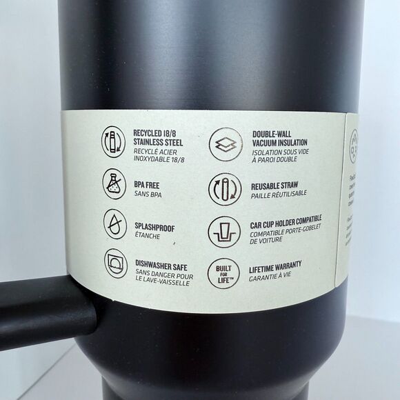 NIB Stanley The Quencher H2.0 Flowstate Tumbler 40oz in Black Glow - Picture 4 of 12